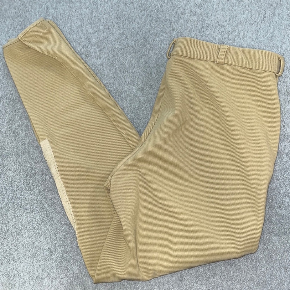 Womens Tuff Rider Equestrian Riding Breeches Pants Size 32 Ribbed - Picture 12 of 12